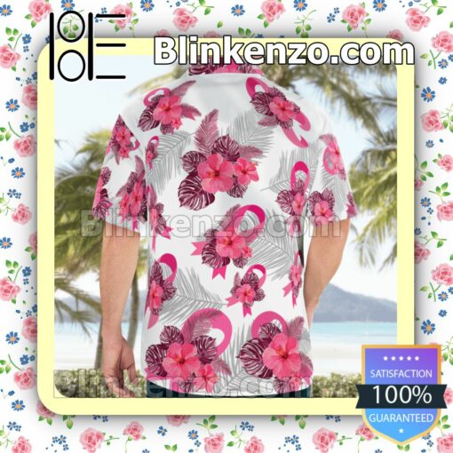Breast Cancer Awareness Tropical Summer Shirts c