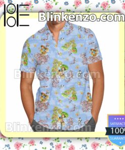 Briar Patch Splash Mountain Disney Cartoon Graphics Summer Hawaiian Shirt, Mens Shorts