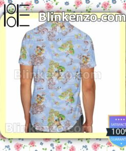 Briar Patch Splash Mountain Disney Cartoon Graphics Summer Hawaiian Shirt, Mens Shorts a