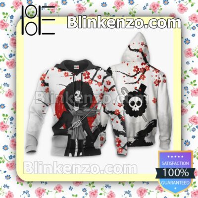 Brook Japan Style One Piece Anime Personalized T-shirt, Hoodie, Long Sleeve, Bomber Jacket b