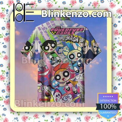 Bubbles Powerpuff Girls Summer Hawaiian Shirt, Mens Shorts a