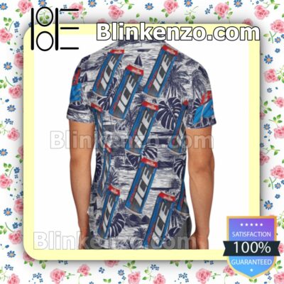 Bud Ice Summer Hawaiian Shirt, Mens Shorts a