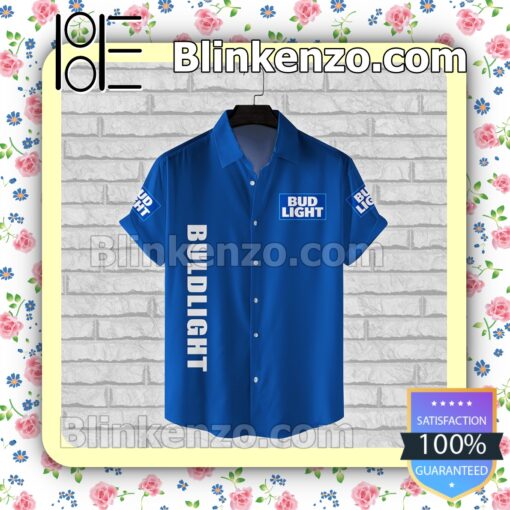 Bud Light Logo Blue Summer Hawaiian Shirt