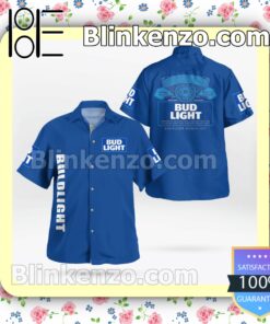 Bud Light Logo Blue Summer Hawaiian Shirt a