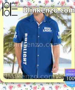 Bud Light Logo Blue Summer Hawaiian Shirt c