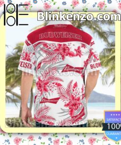 Budweiser White Summer Hawaiian Shirt c
