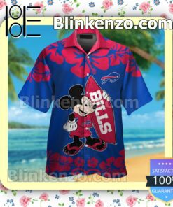 Buffalo Bills & Mickey Mouse Mens Shirt, Swim Trunk