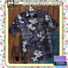 Bugs Bunny Flower Pattern Navy Summer Shirts