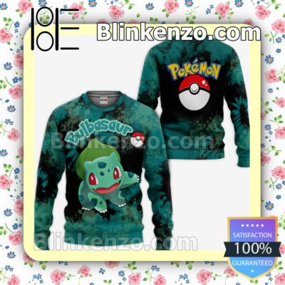Bulbasaur Pokemon Anime Tie Dye Style Personalized T-shirt, Hoodie, Long Sleeve, Bomber Jacket a