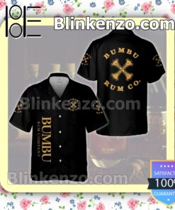 Bumbu Rum Co. Black Summer Hawaiian Shirt
