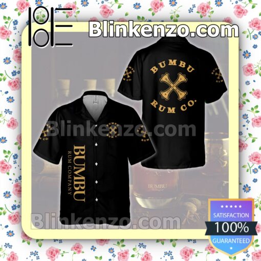 Bumbu Rum Co. Black Summer Hawaiian Shirt