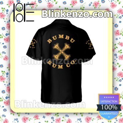 Bumbu Rum Co. Black Summer Hawaiian Shirt b