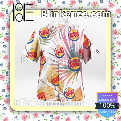 Burger King Fast Food Logo Summer Hawaiian Shirt