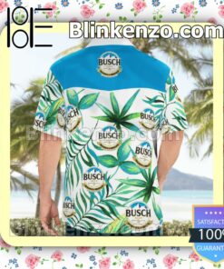 Busch Beer Green Leaves Summer Hawaiian Shirt, Mens Shorts a