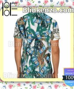 Busch Beer Palm Tree Summer Hawaiian Shirt, Mens Shorts a