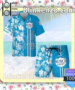 Busch Light Combo s Blue Summer Hawaiian Shirt