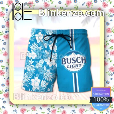 Busch Light Combo s Blue Summer Hawaiian Shirt b