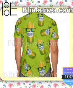 Busch Light Funny Corn Unisex Green Summer Hawaiian Shirt a