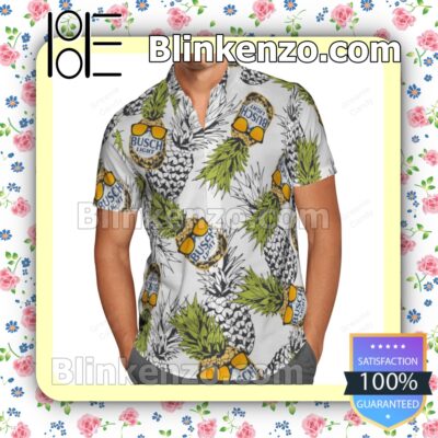 Busch Light Funny Pineapple Summer Hawaiian Shirt