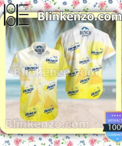 Busch Light Summer Hawaiian Shirt, Mens Shorts