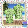 Buzz Lightyear Costume Disney Toy Story Green Black Summer Hawaiian Shirt, Mens Shorts