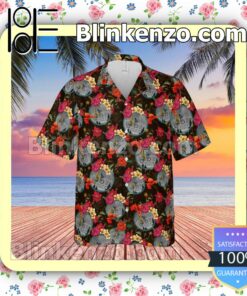 C 3PO R2 D2 Star Wars Floral Pattern Summer Hawaiian Shirt, Mens Shorts