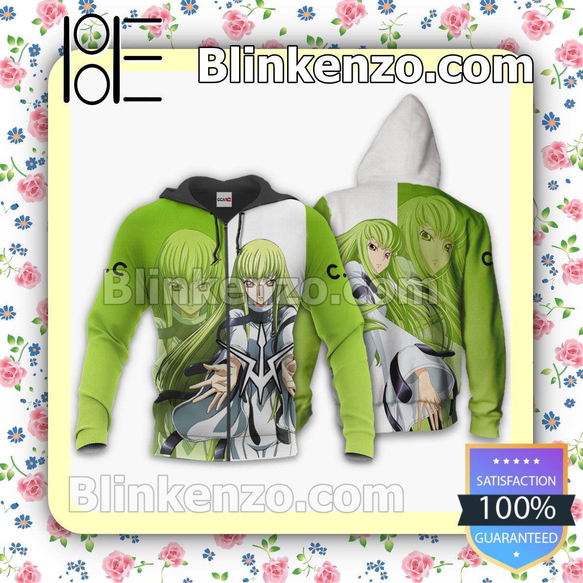 C.C. Code Geass Anime Personalized T-shirt, Hoodie, Long Sleeve, Bomber Jacket
