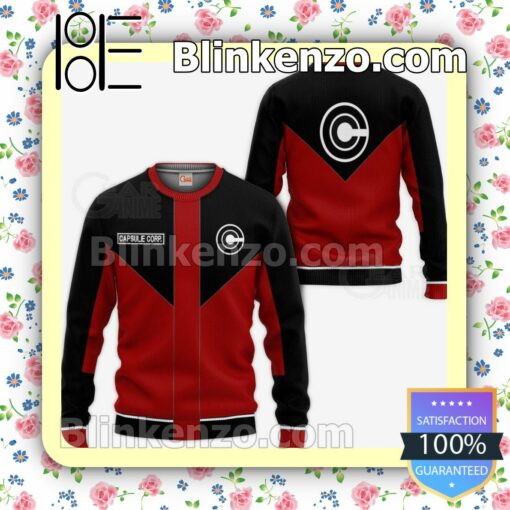 Capsule Corp Uniform Dragon Ball Anime Personalized T-shirt, Hoodie, Long Sleeve, Bomber Jacket a