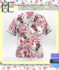 Captain Morgan White Summer Hawaiian Shirt a