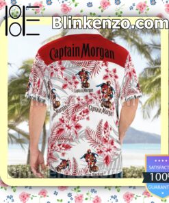 Captain Morgan White Summer Hawaiian Shirt c