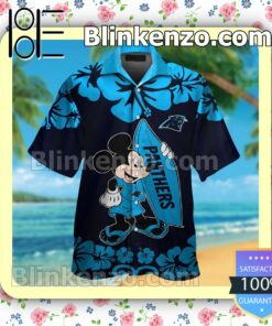 Carolina Panthers & Mickey Mouse Mens Shirt, Swim Trunk