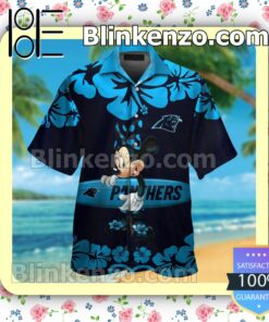 Carolina Panthers & Minnie Mouse Mens Shirt, Swim Trunk