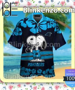 Carolina Panthers & Snoopy Mens Shirt, Swim Trunk
