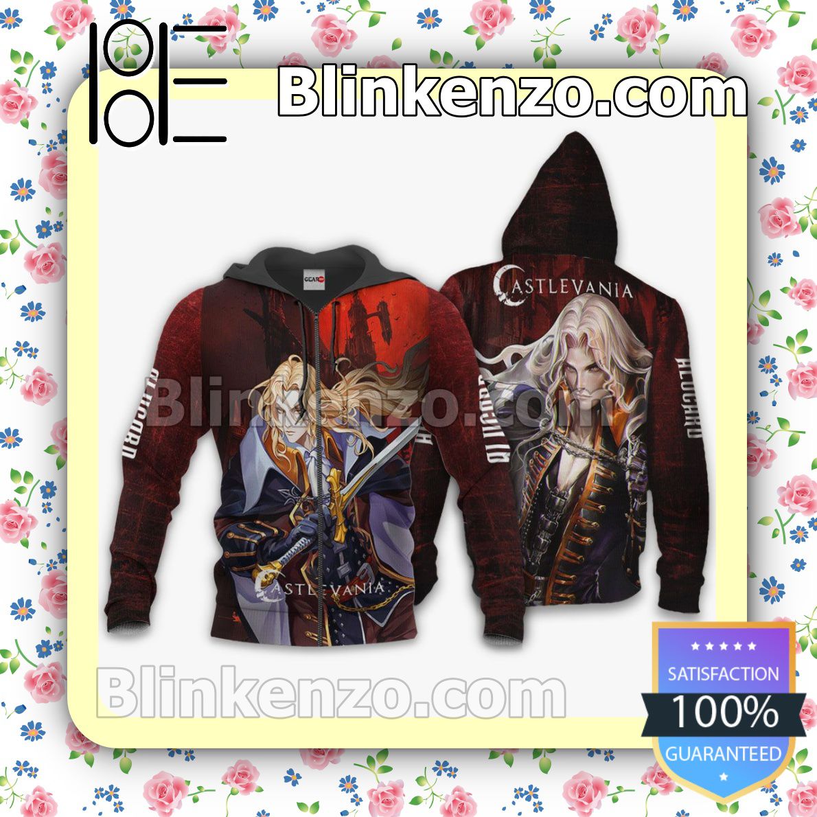 Castlevania Alucard Anime Merch Stores Personalized T-shirt, Hoodie, Long Sleeve, Bomber Jacket