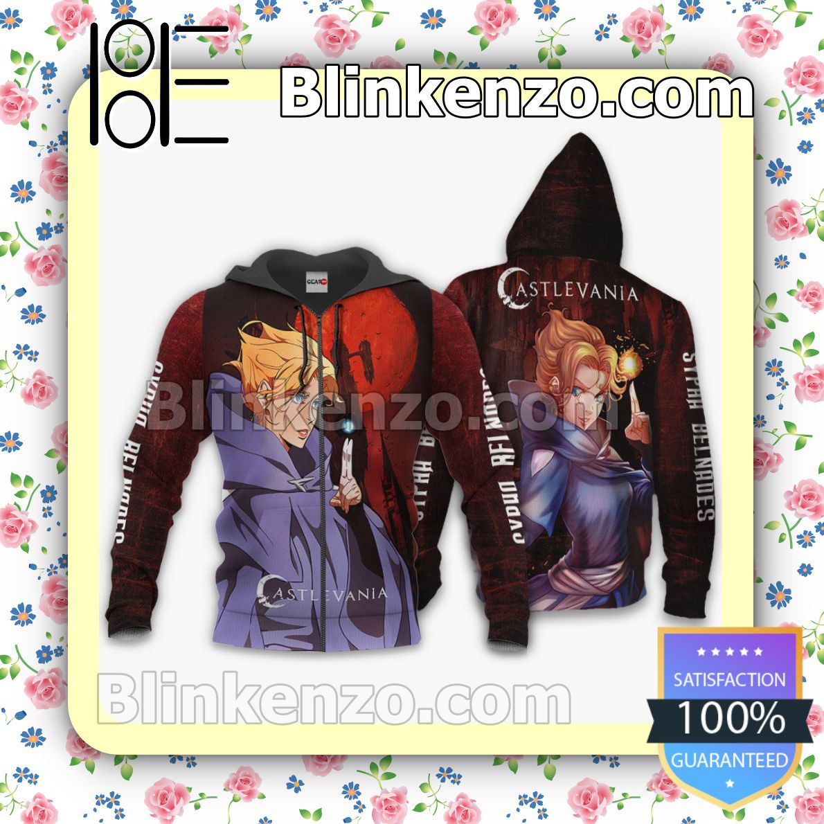 Castlevania Sypha Belnades Anime Merch Stores Personalized T-shirt, Hoodie, Long Sleeve, Bomber Jacket