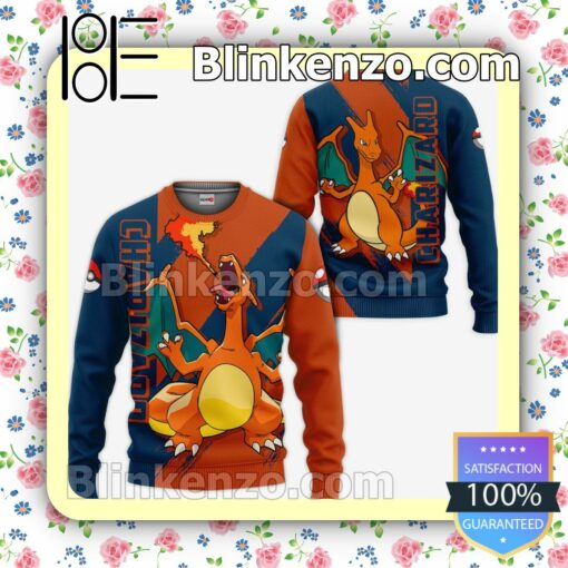 Charizard Pokemon Anime Personalized T-shirt, Hoodie, Long Sleeve, Bomber Jacket b