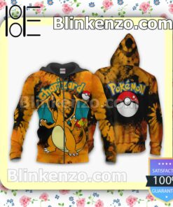 Charizard Pokemon Anime Tie Dye Style Personalized T-shirt, Hoodie, Long Sleeve, Bomber Jacket