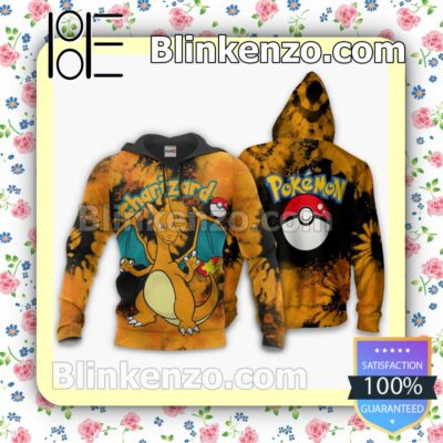 Charizard Pokemon Anime Tie Dye Style Personalized T-shirt, Hoodie, Long Sleeve, Bomber Jacket b