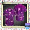 Cher Tropical Floral Purple Summer Shirts