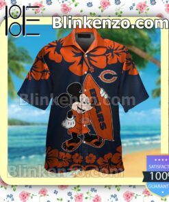 Chicago Bears & Mickey Mouse Mens Shirt, Swim Trunk