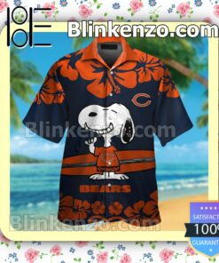 Chicago Bears & Snoopy Mens Shirt, Swim Trunk