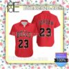 Chicago Bulls Michael Jordan 23 Nba Throwback Red Jersey Inspired Summer Shirt