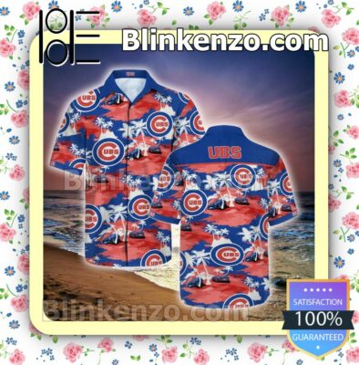 Chicago Cubs Car And Palm Tree Summer Shirts