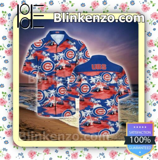 Chicago Cubs Car And Palm Tree Summer Shirts