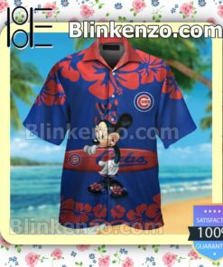 Chicago Cubs Minnie Mouse Mens Shirt, Swim Trunk