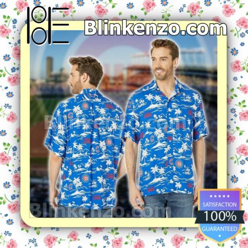 Chicago Cubs Palm Tree Island Fashion Blue Summer Shirts