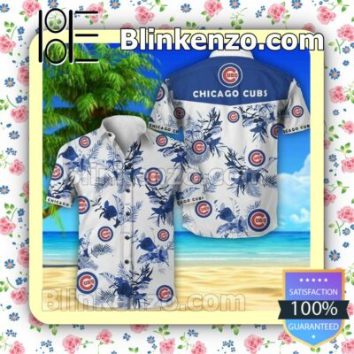 Chicago Cubs With Floral Summer Vacation Summer Shirt