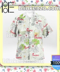 Chick fil A Fast Food Flowery Summer Hawaiian Shirt