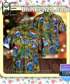 Christmas Tree Stitch Summer Hawaiian Shirt, Mens Shorts