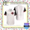 Cincinnati Reds Throwback White Red Striped Jersey Inspired Style Summer Shirt